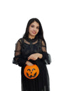 BookMyCostume Halloween Pumpkin Plastic Trick & Treat Candy Basket Party Fancy Dress Accessory