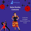 Salsa Rumba Western Dance Party Fancy Dress Costume for Girls