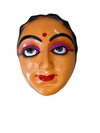 Indian Aunty 70s Woman Retro Theme Female Mask Navrang Dance Fibre Face Mask Girls Fancy Dress Costume Accessory