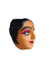 Indian Aunty 70s Woman Retro Theme Female Mask Navrang Dance Fibre Face Mask Girls Fancy Dress Costume Accessory