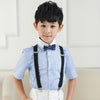 Trendy Black Formal Unisex Premium Suspenders Kids Fancy Dress Costume Accessory