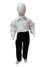 Black Pant and White Shirt Combo Costume