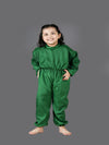 Green Jumpsuit Plant Kids Fancy Dress Costume