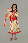 Japanese Girl Kimono with Fan International World Costume for Kids & Adults