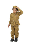 Indian Police Inspector Community Helper Khaki Fancy Dress Costume for Kids