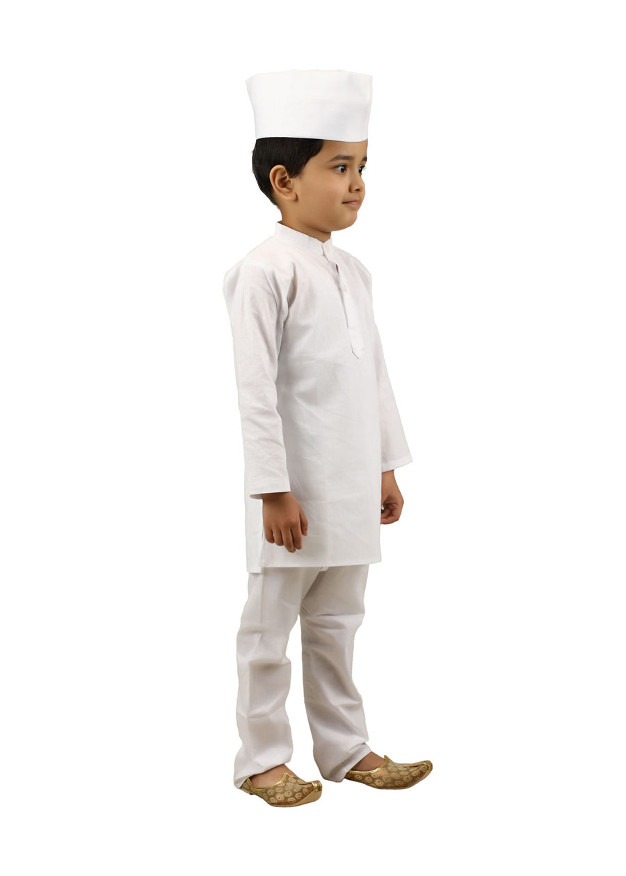 Indian Politician Parliamentarian Neta Ji National Leader Kids Fancy Dress Costume