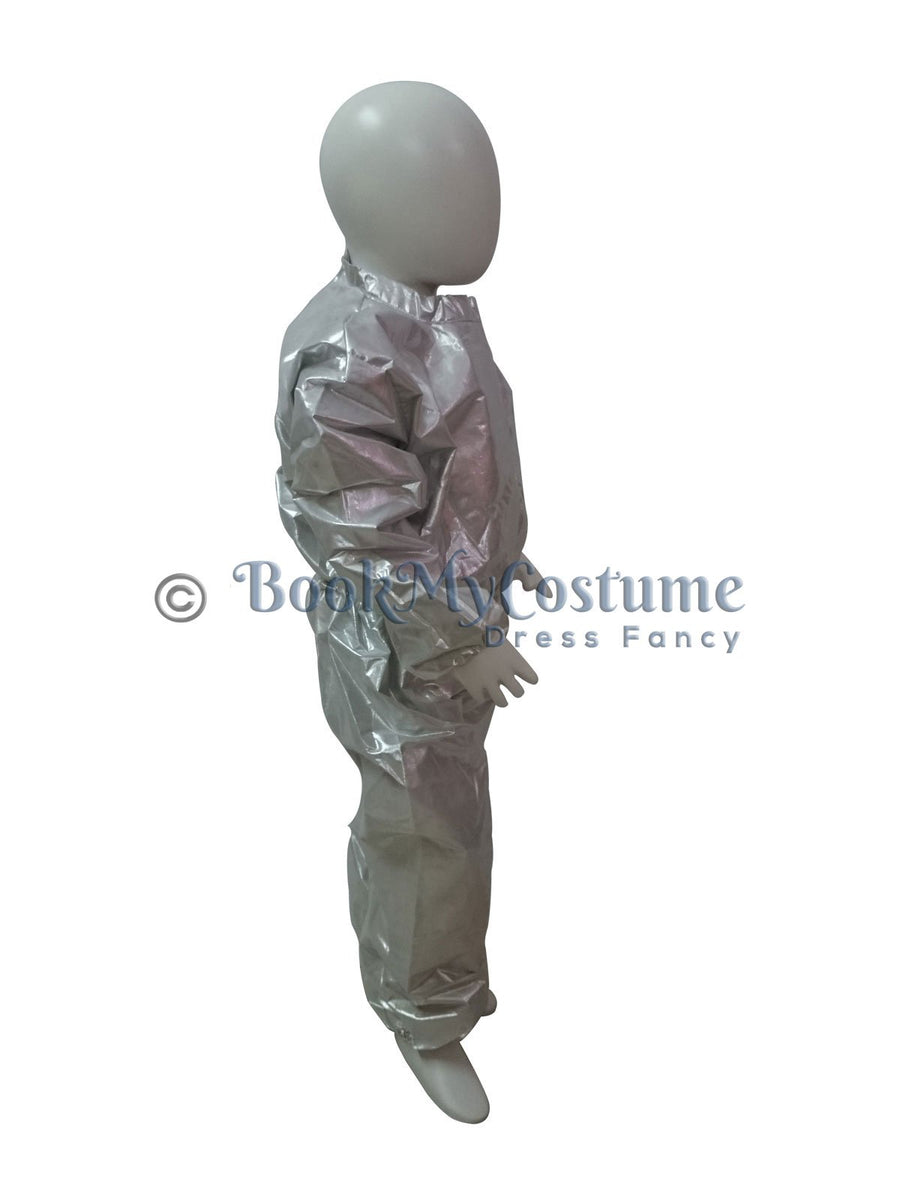 Silver Jumpsuit Fancy Dress Costume