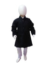 Black Achkan with White Churidar Pyjama kids dress