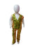 Western Dance Costume for Boys - Green & Golden - Tshirt with Trousers - Premium