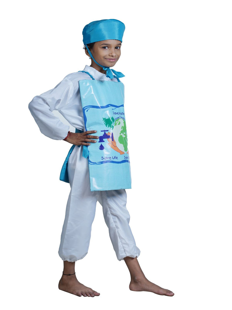 Save Water Grow Trees Save The World Kids Fancy Dress Costume