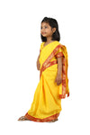 Devaki Yellow Saree Janmashtami Girls Fancy Dress Costume