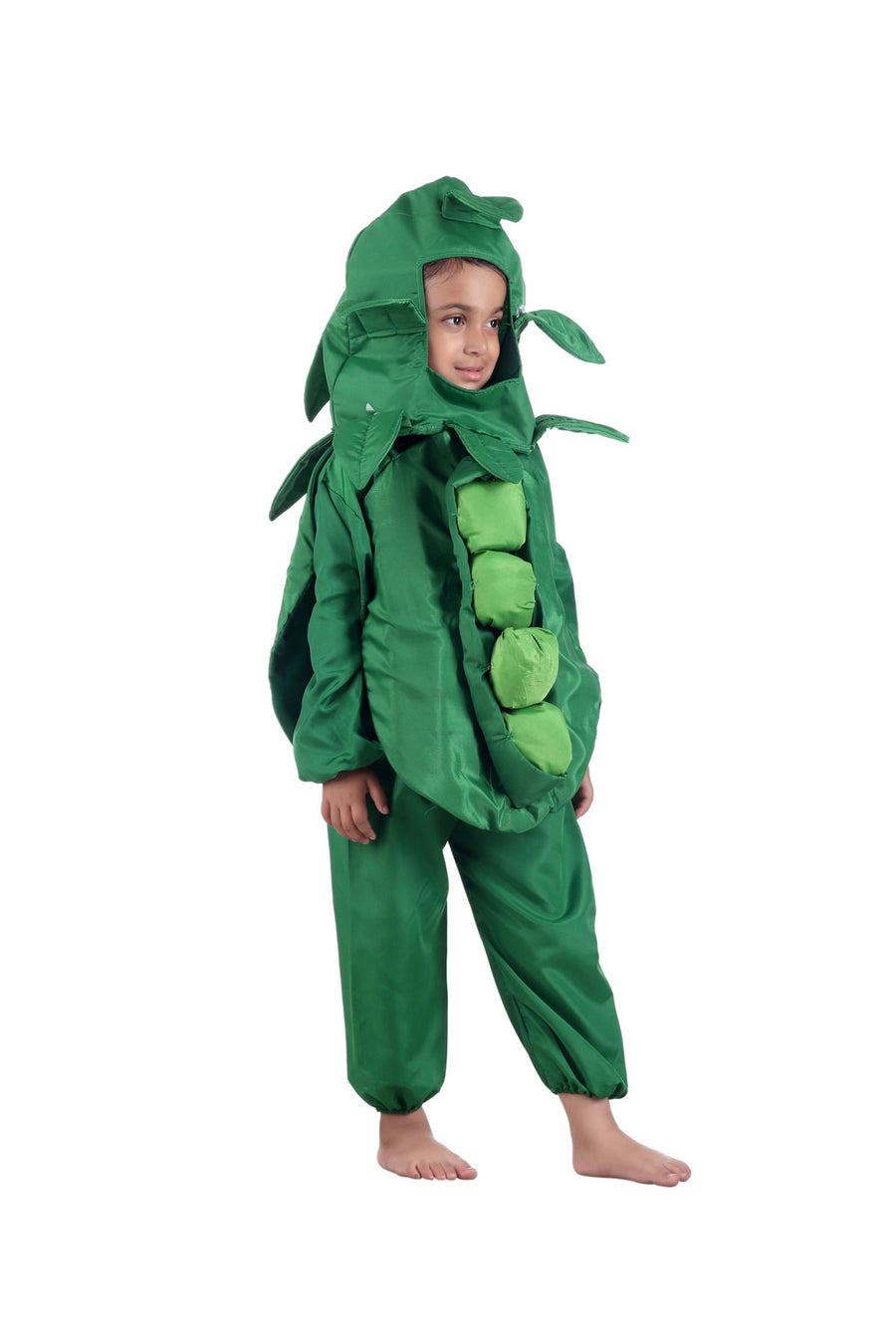 Green Peas Hari Matar Vegetable Kids Fancy Dress Competition Costume