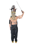 Baahubali Warrior Indian Movie Character with Helmet & Sword Kids & Adults Fancy Dress Costume