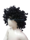 Black Curly Hair Wig Unisex Adult & Kids Fancy Dress Costume Accessory