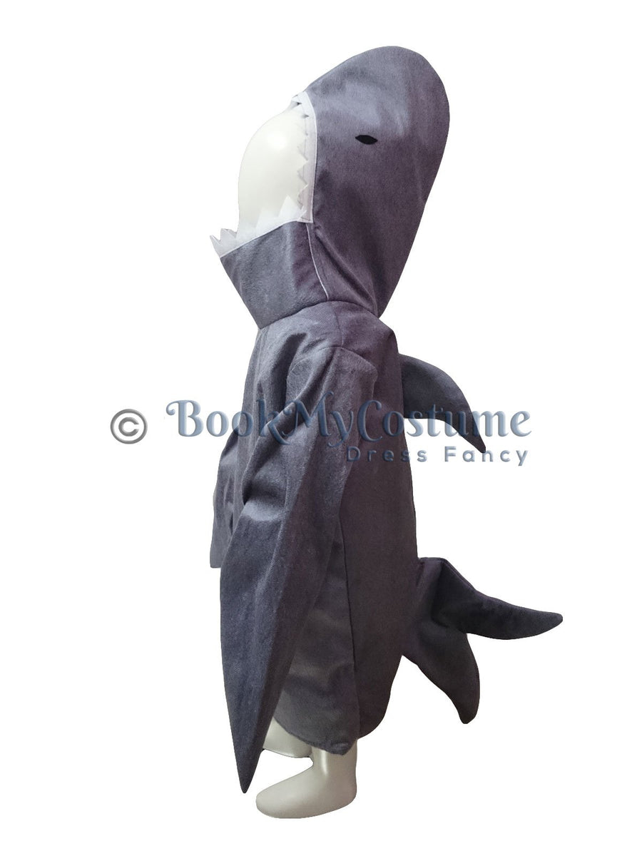 Shark Fish Aquatic Animal Kids Fancy Dress Costume