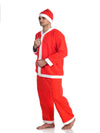 Santa Claus Dress Set of 4 (Jacket, Bottom, Bag, & Cap) Kids & Adults Christmas Costume