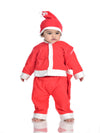 Santa Claus Dress Set of 4 (Jacket, Bottom, Bag, & Cap) Kids & Adults Christmas Costume