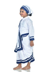 Mother Teresa Dress with Scarf Kids Fancy Dress Costume