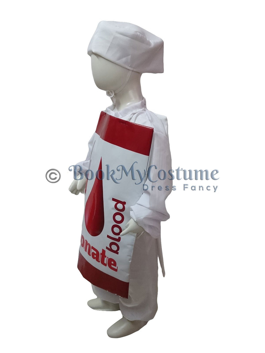 Donate Blood Save Life Social Awareness Message Kids Fancy Dress Costume