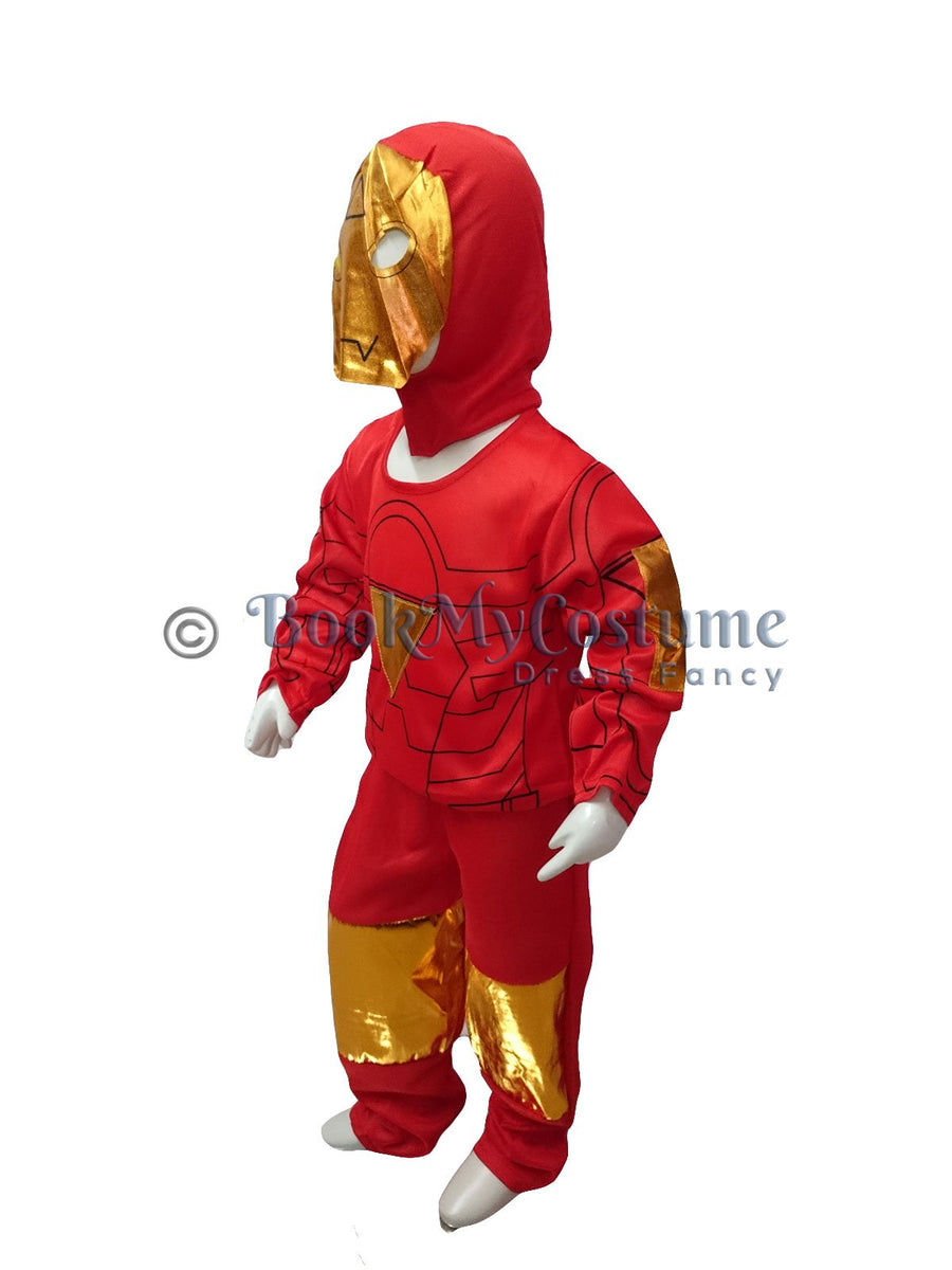 Iron Man Avengers Superhero Kids Fancy Dress Costume - Standard