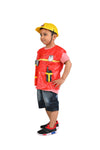 Fireman Fire Fighter Community Helper Kids Fancy Dress Costume