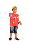 Fireman Fire Fighter Community Helper Kids Fancy Dress Costume