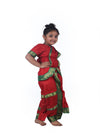 Bharatanatyam Saree Indian Classical Dance Costume for Girls and Women