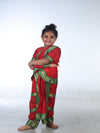 Bharatanatyam Saree Indian Classical Dance Costume for Girls and Women