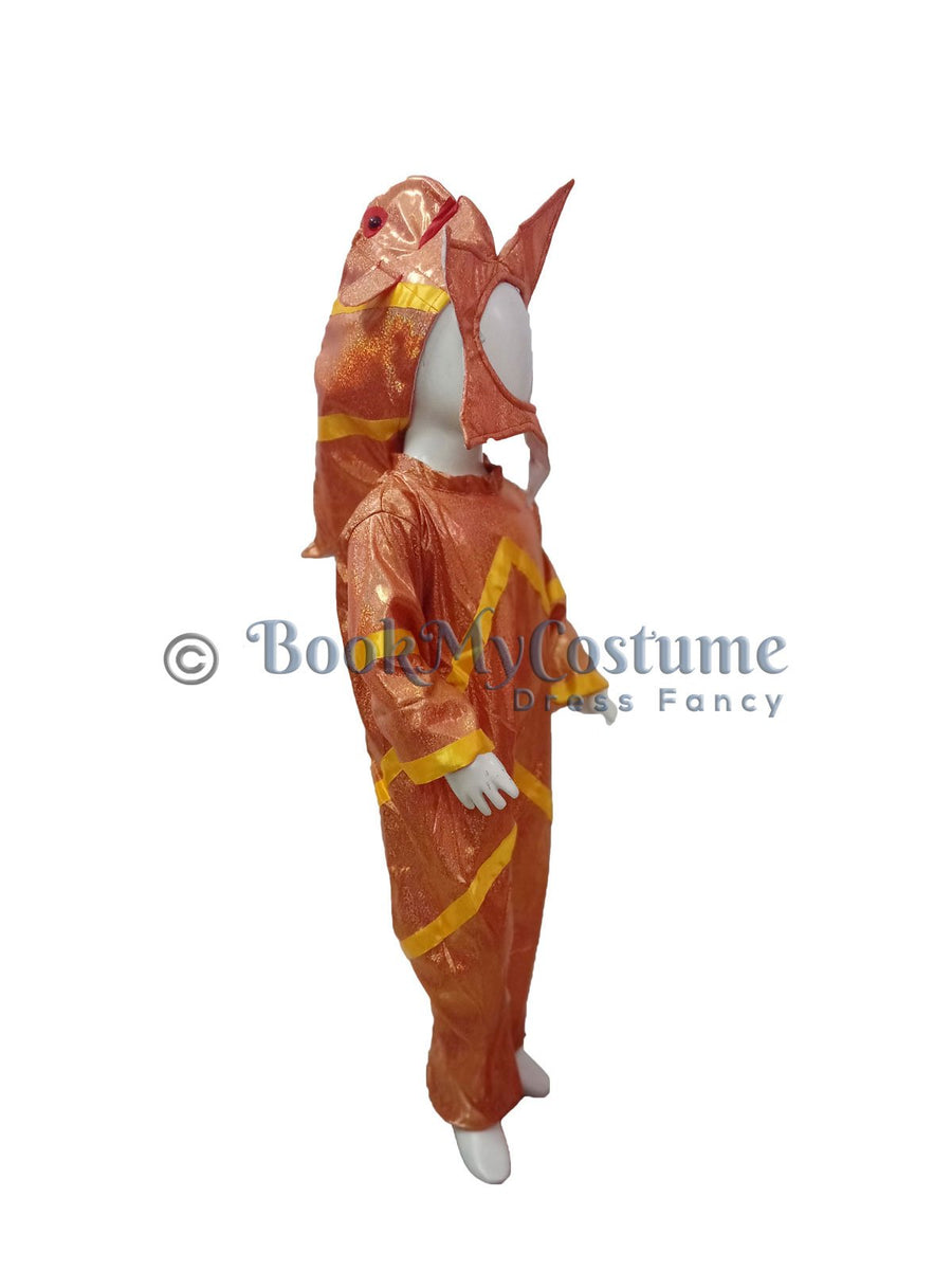 StarFish Star Fish Orange Golden Aquatic Animal Kids Fancy Dress Costume