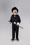 Charlie Chaplin Famous Comic Character Kids Fancy Dress Costume | With Stick