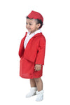 Airline Air Hostess Kids Fancy Dress Costume for Girls - Red