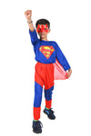 Superman Superhero American Comic Character Kids Fancy Dress Costume - Standard