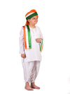 Tricolor Turban and Stole with Dhoti Kurta Indian Patriotic Independence Day Kids Fancy Dress Costume