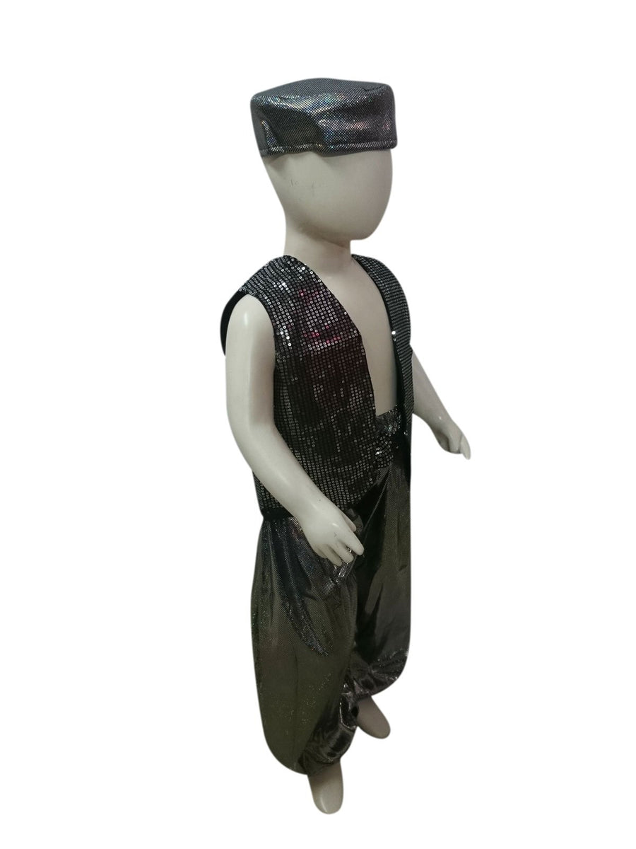 Buy & Rent Arabian Boys Belly Western Dance in Grey Kids Fancy Dress Costume Online in India