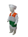 Patriotic Dhoti Kurta Tricolour Jacket Nehru Cap Kids Fancy Dress Costume