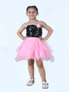 Pink & Black Frock Annual Day Dance Girls Fancy Dress Costume - Premium