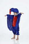 Peacock Blue Jumpsuit Indian National Bird Kids Fancy Dress Costume