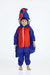 Peacock Blue Jumpsuit Indian National Bird Kids Fancy Dress Costume