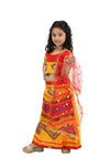 Radha Lehenga Chaniya Choli Navratri Garba Multicolor Costume Dress for Girls