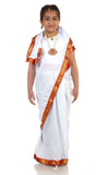 Bengali Saree with Jewellery Indian State Kids Fancy Dress Costume for Girls