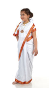 Bengali Saree with Jewellery Indian State Kids Fancy Dress Costume for Girls