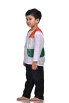 Patriotic Dance Tricolour Jacket Black Trousers Kids Fancy Dress Costume