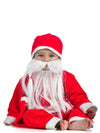 Santa Claus With Beard Complete Set Christmas Kids & Adults Fancy Dress Costume - Premium