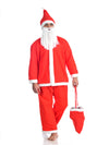 Santa Claus With Beard Complete Set Christmas Kids & Adults Fancy Dress Costume - Premium