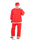 Santa Claus With Beard Complete Set Christmas Kids & Adults Fancy Dress Costume - Premium