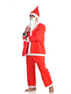 Santa Claus With Beard Complete Set Christmas Kids & Adults Fancy Dress Costume - Premium