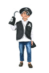 Pirate Captain 5pcs Costume Set For 6-10 Years Kids and Adults Fancy Dress Accessories