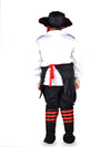 Macho Captain Pirate Fancy Dress Costume for Men | Adults | Halloween Theme | Imported