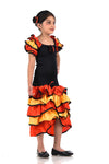 Salsa Rumba Western Dance Party Fancy Dress Costume for Girls