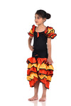 Salsa Rumba Western Dance Party Fancy Dress Costume for Girls